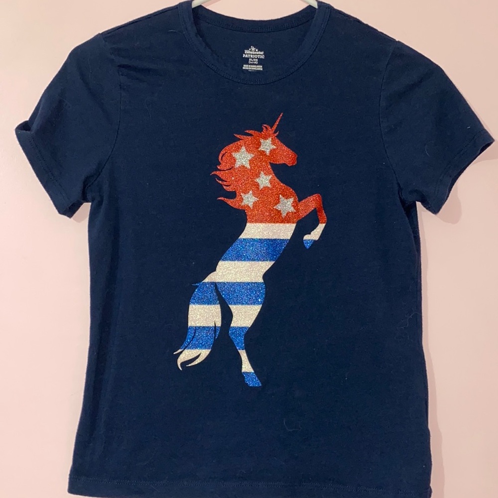 Patriotic unicorn T-shirt